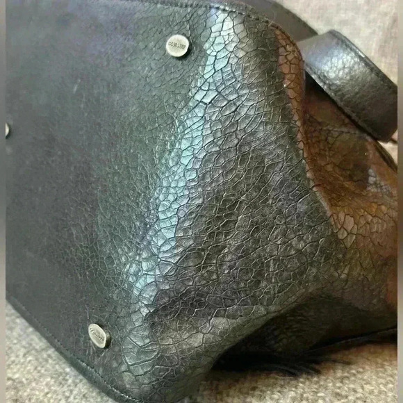 Jimmy Choo Vintage Black Textured Leather Bag! - Picture 2 of 13